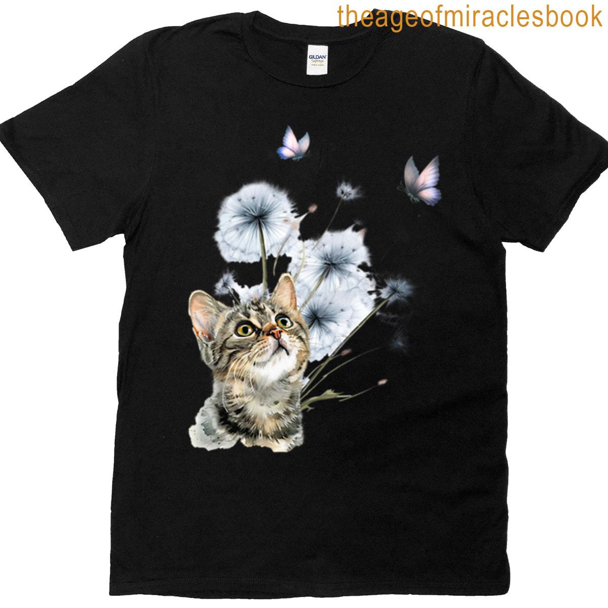 Kitten And Dandelions T-shirt