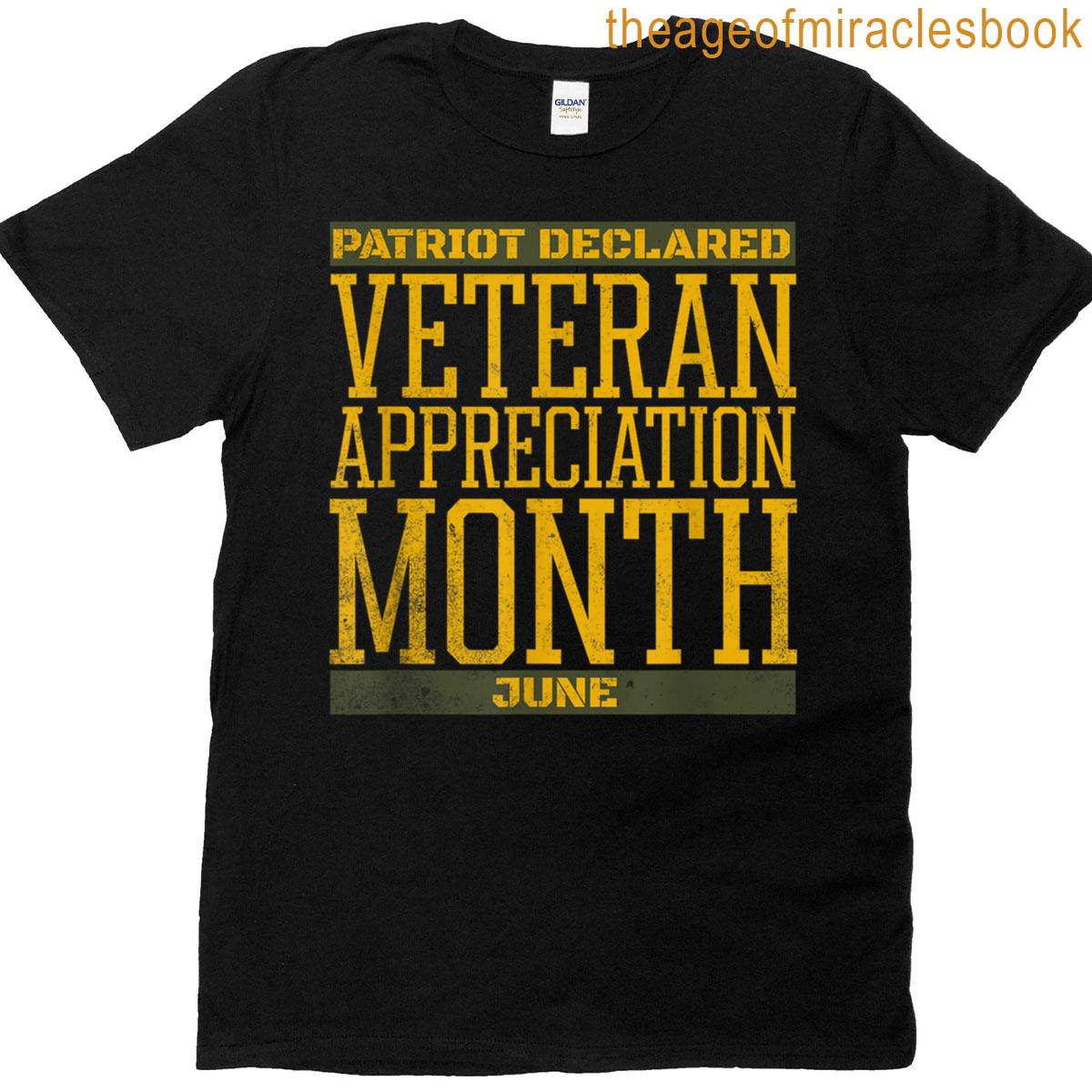 Patriot Declared Veteran Pride June Support T-shirt