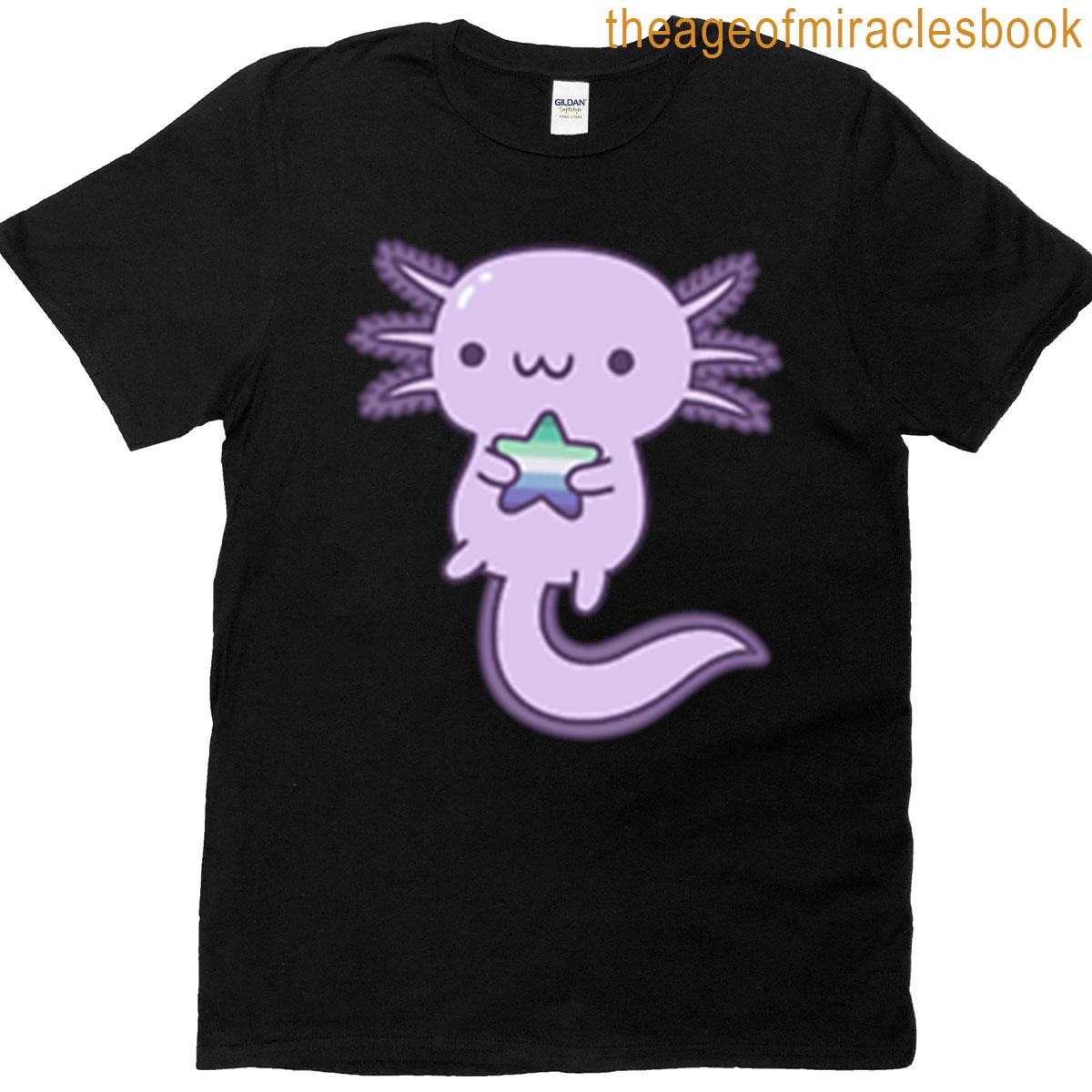 Queer Gay Pride Axolotl T-shirt