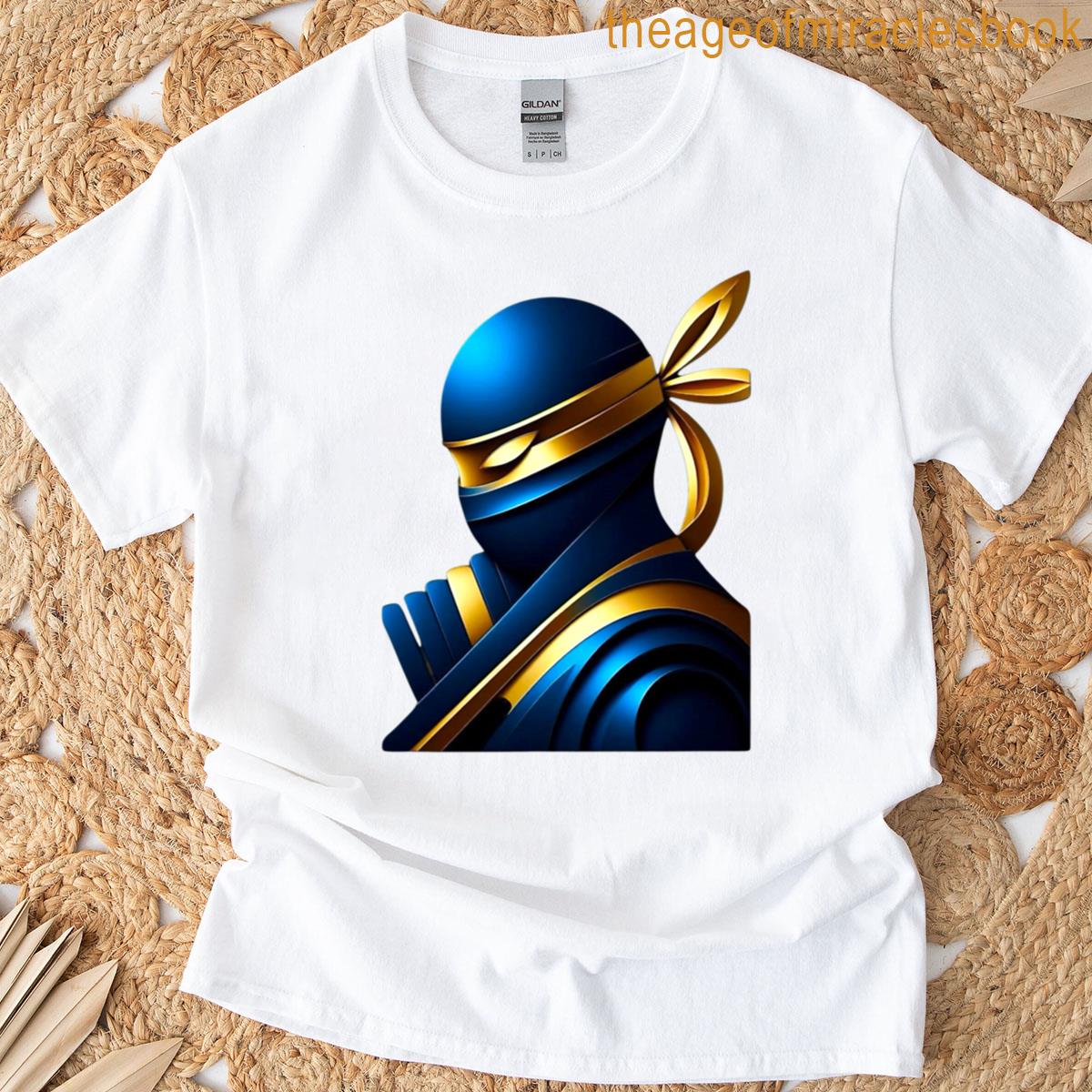 Stealthy Ninja Warrior Epic Dark Samurai Art T-shirt