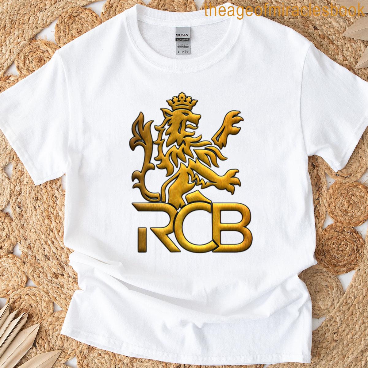 Rcb Bold Cricket Fan Design Oversized T-shirt