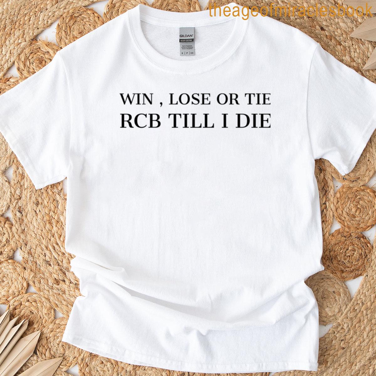 Rcb Fan Merch T-shirt