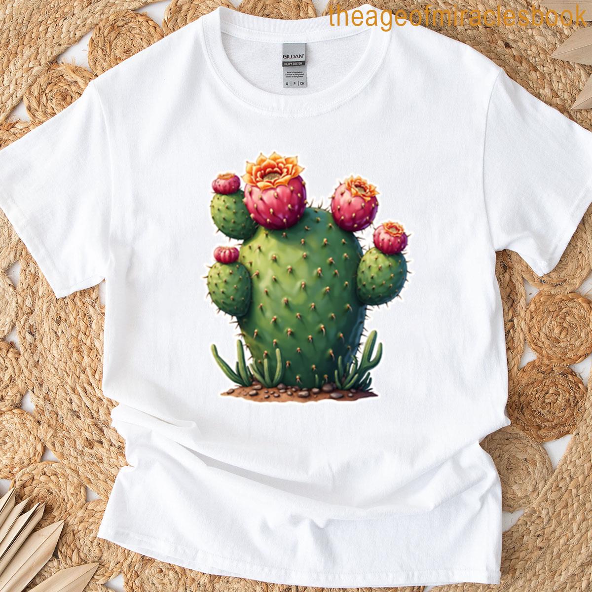 Realistic Prickly Pear Cactus T-shirt