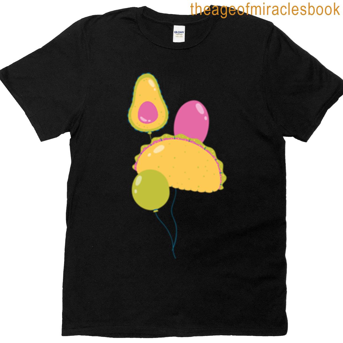 Taco And Avocado Balloon Oversized T-shirt