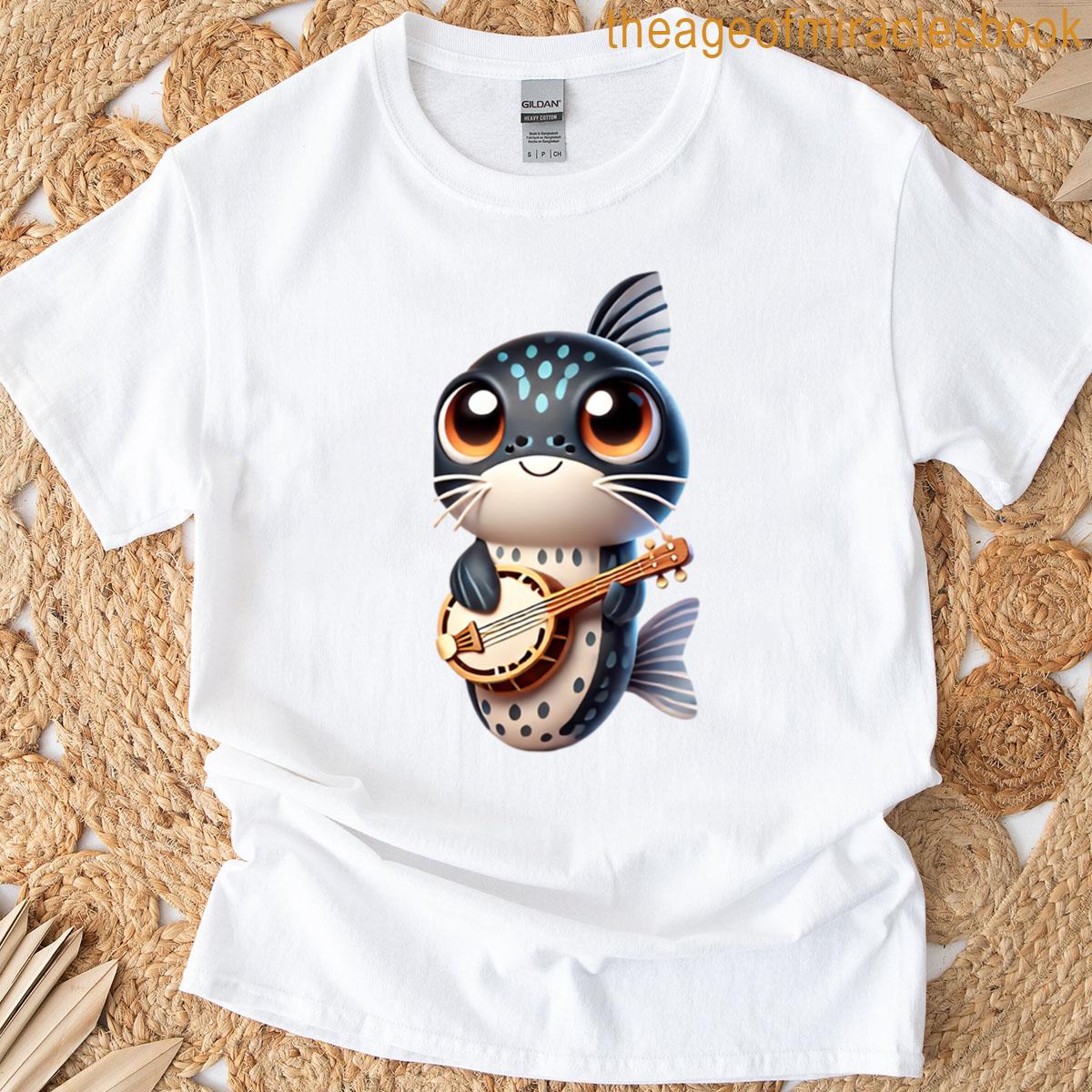 Adorable Banjo Catfish T-shirt