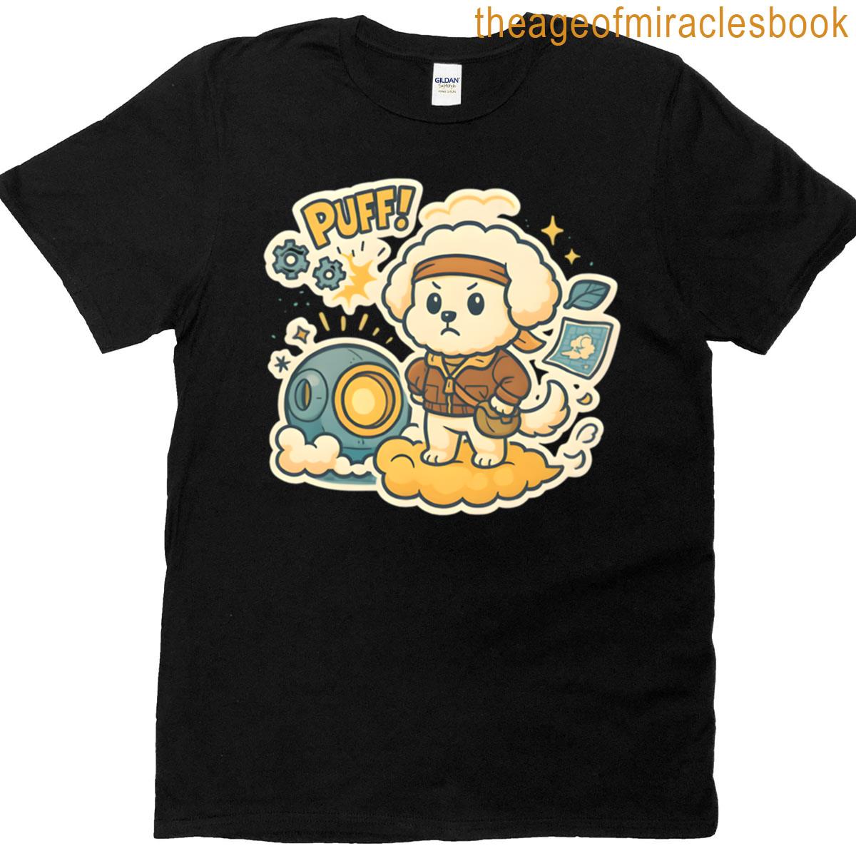 Bichon Frise Tech Inventor Cute Puff Cloud Sticker T-shirt