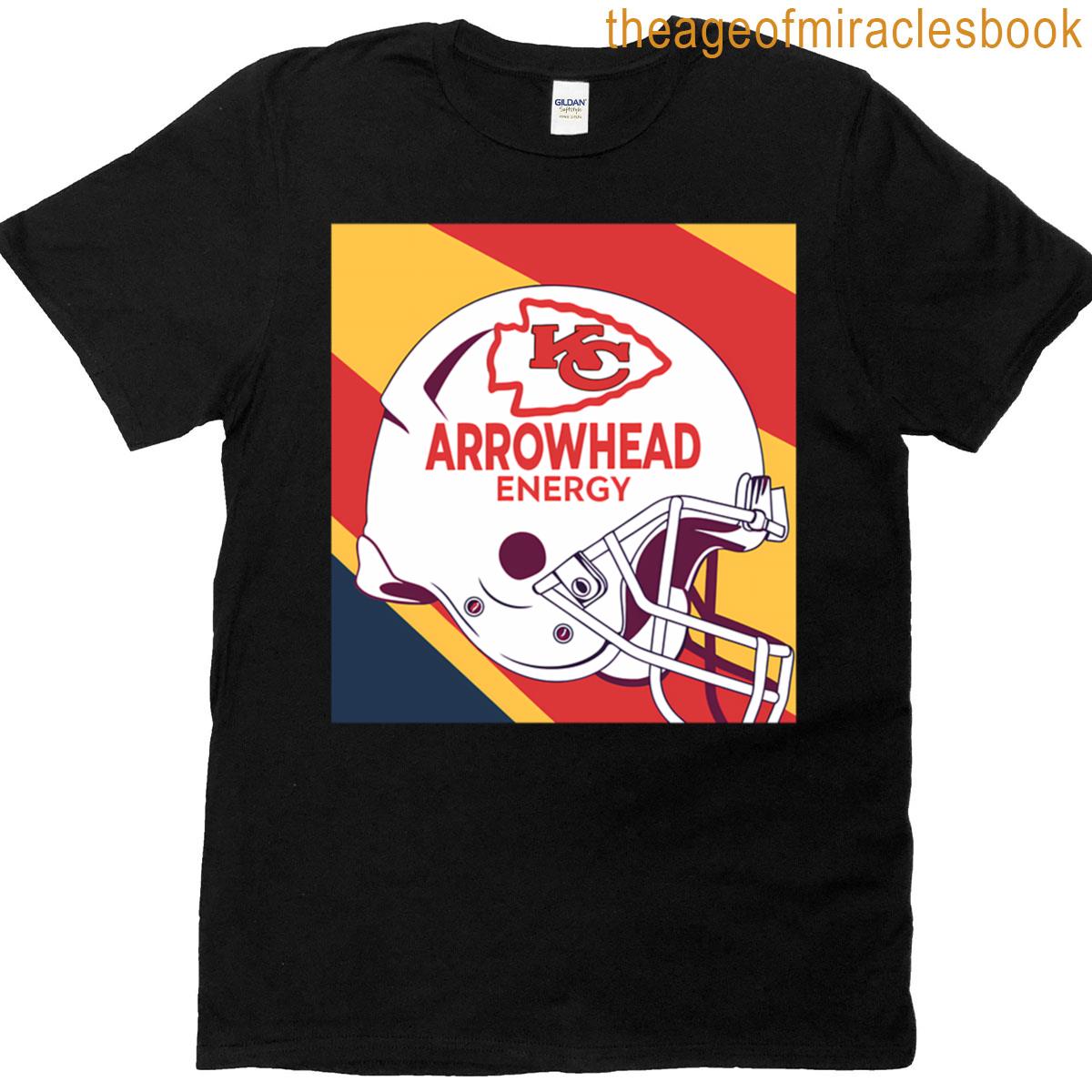 Chiefs Helmet With Arrowhead Energy T-shirt