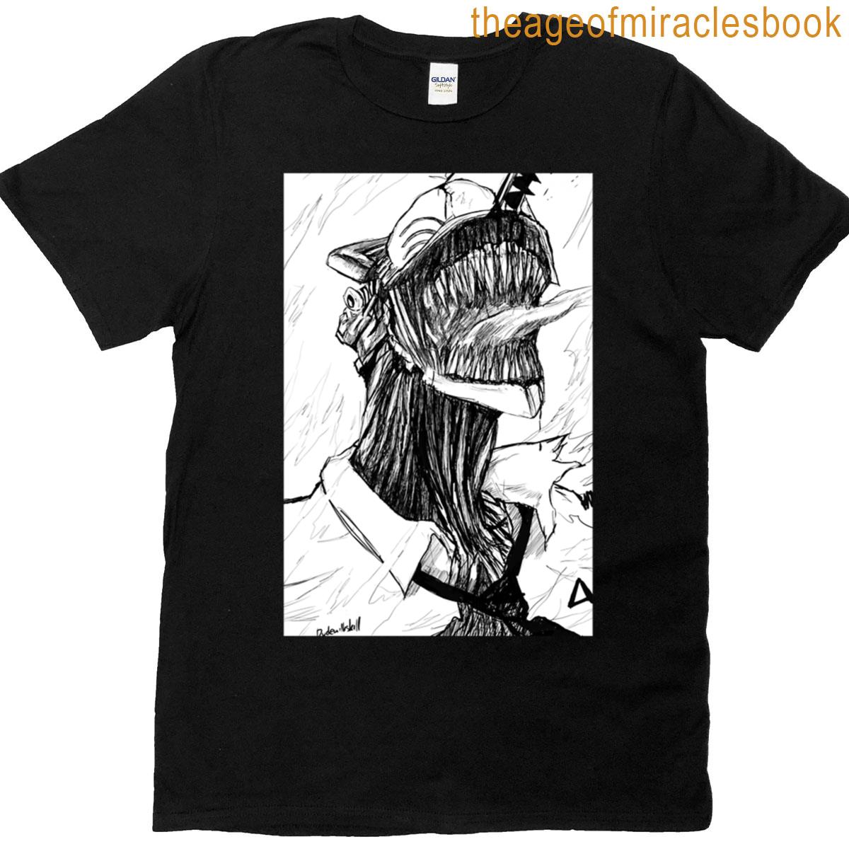 Denji Unleashed Chainsaw Rage Aesthetic Premium T-shirt