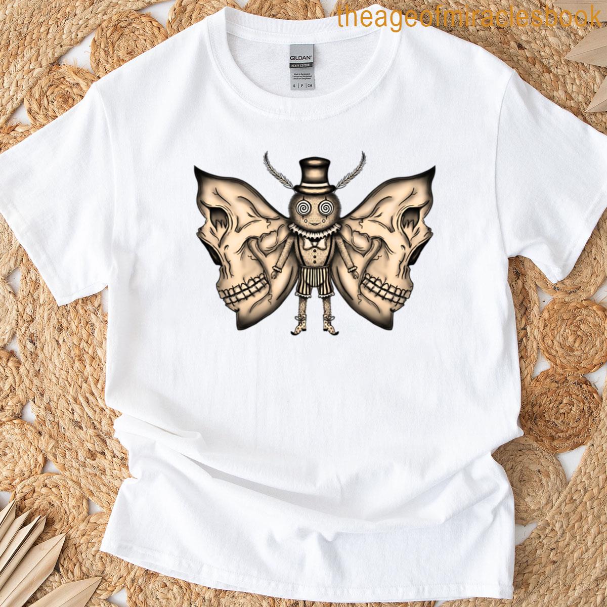 Earthy Circus Skull Moth Premium T-shirt