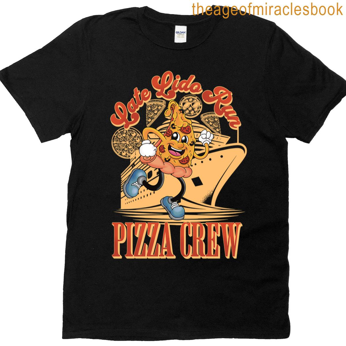 Late Lido Run Pizza Crew Oversized T-shirt