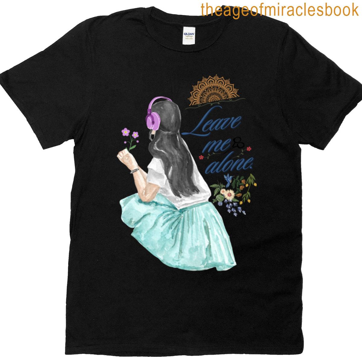 Leave Me Alone Purple Oversized T-shirt
