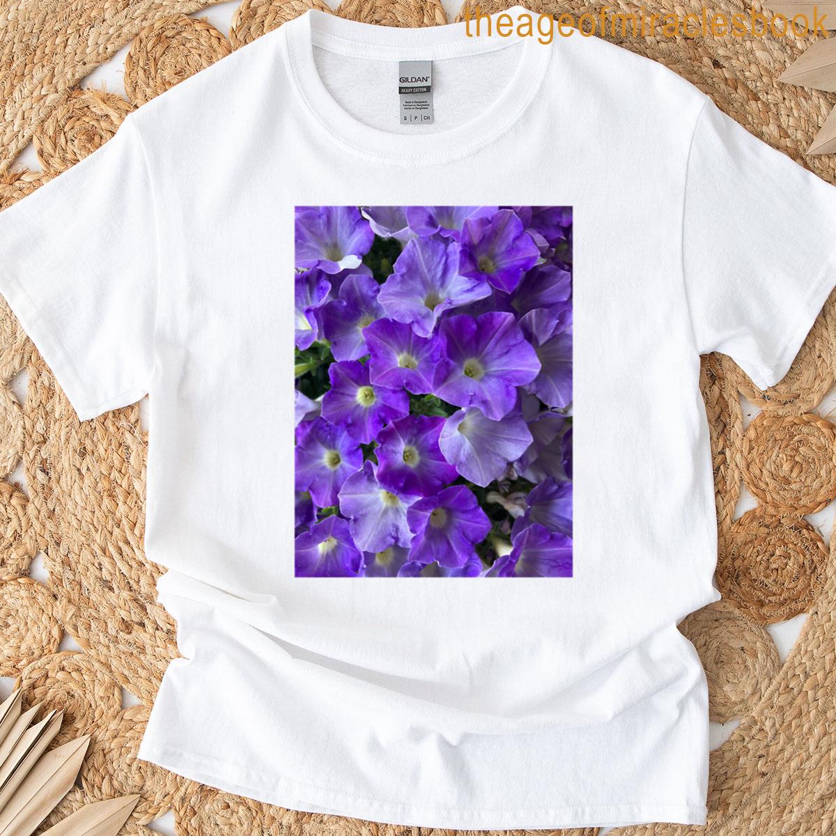 Purple Petunias Oversized T-shirt