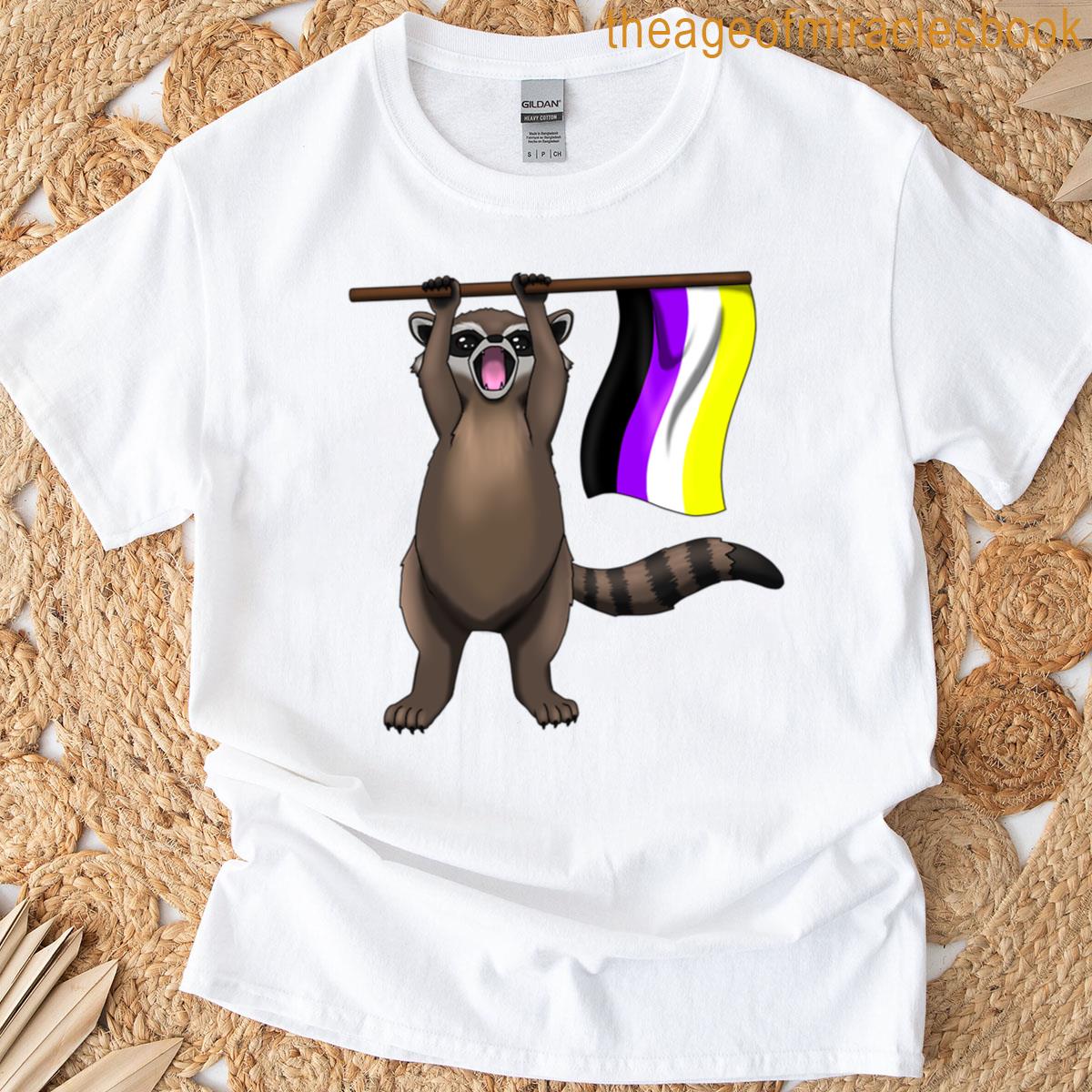 Raccoon Pride Thief – Non Binary T-shirt