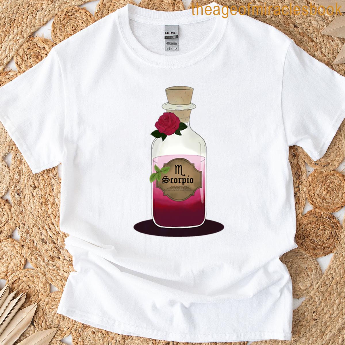 Scorpio Herbal Potion Illustration Oversized T-shirt