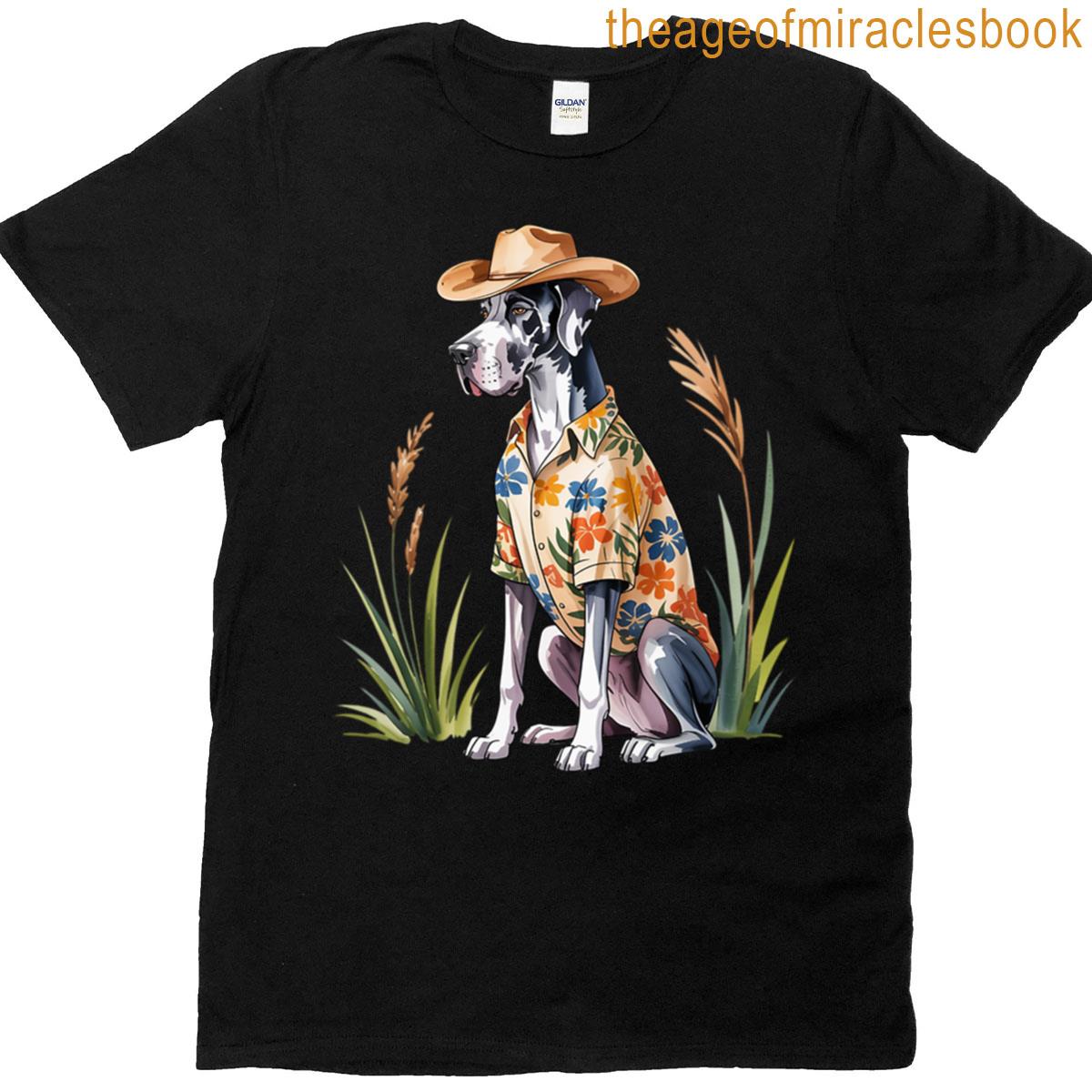 Summer Dog Great Dane T-shirt
