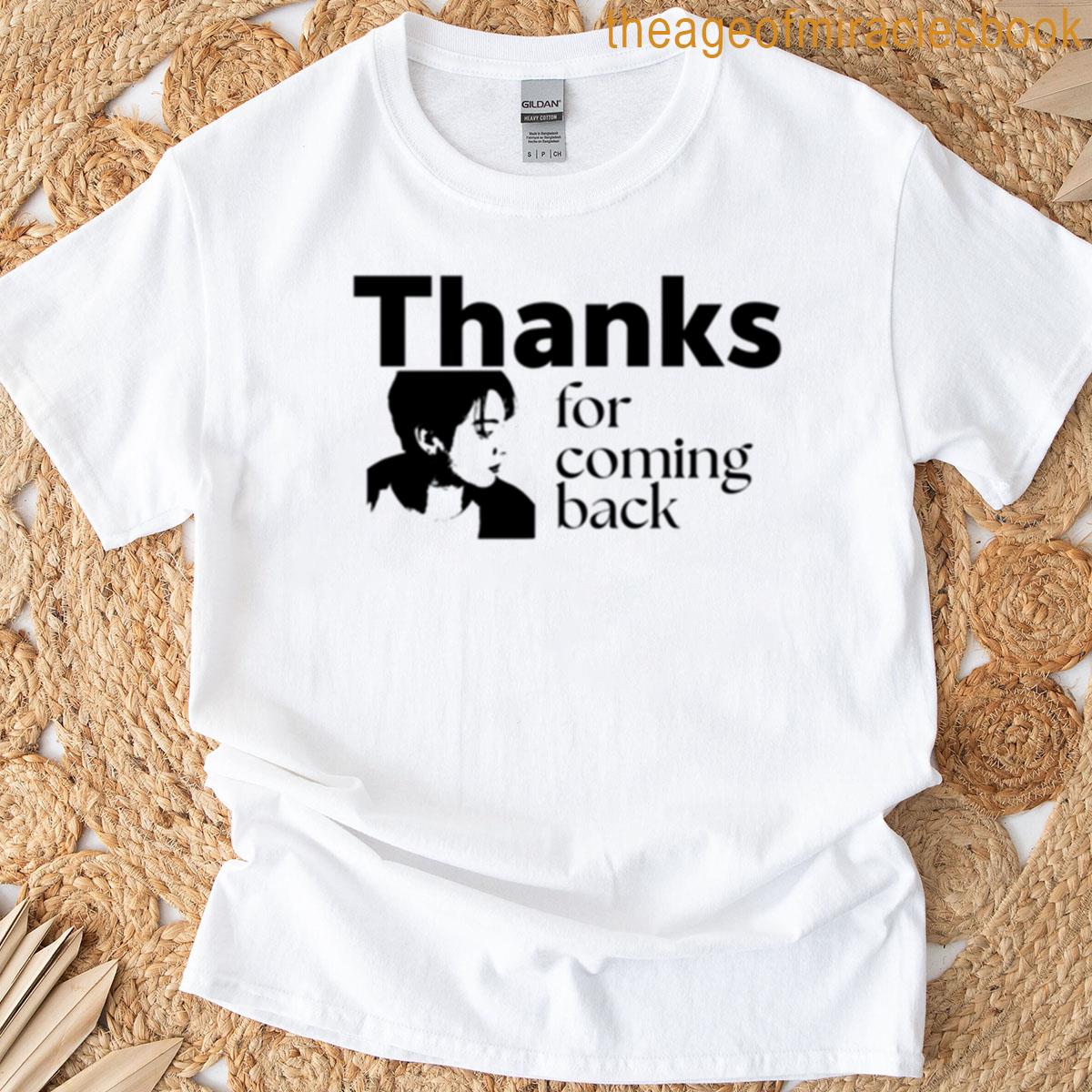 Thanks For Coming Back Jungkook T-shirt