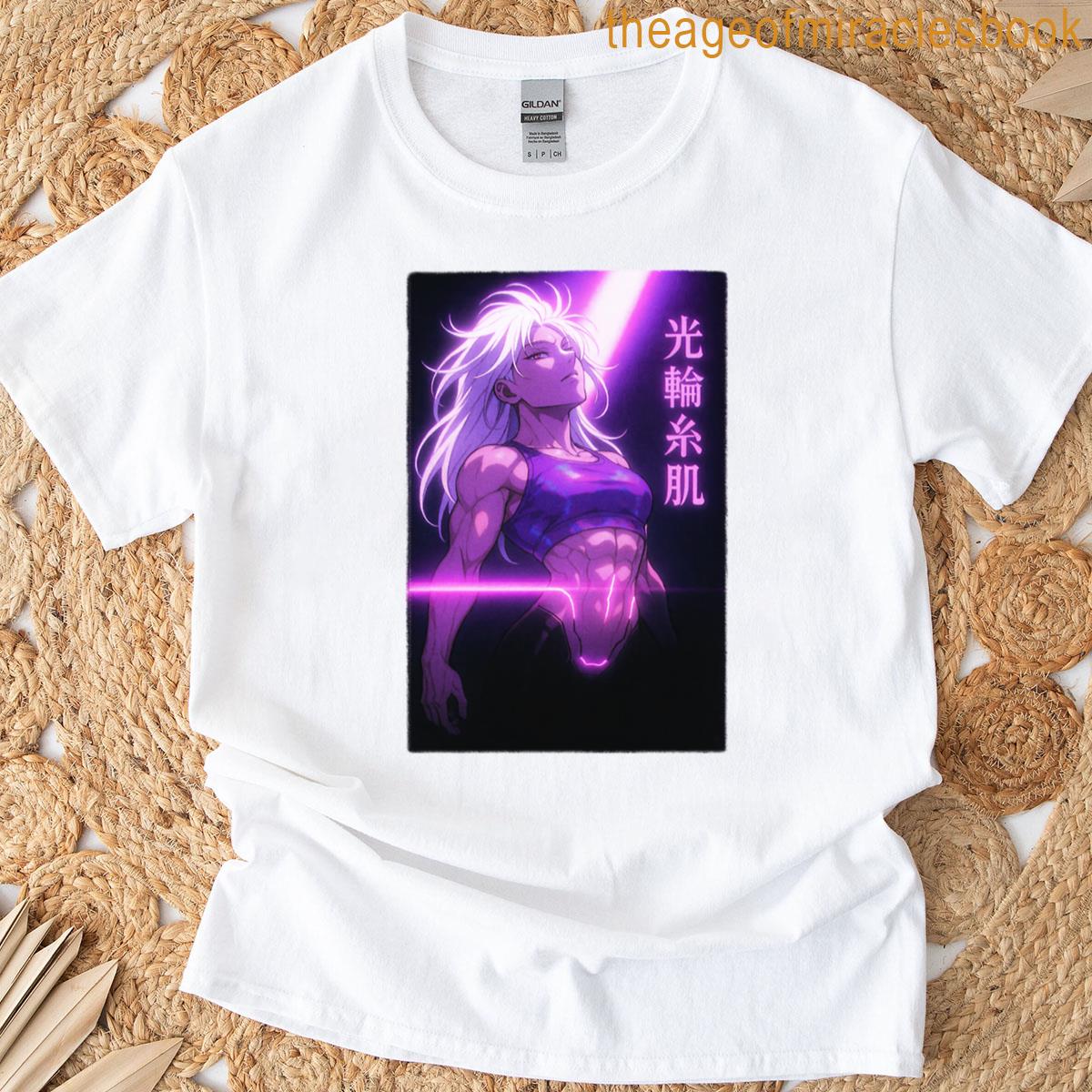 Violet Glow Cyber Abs Ascend T-shirt