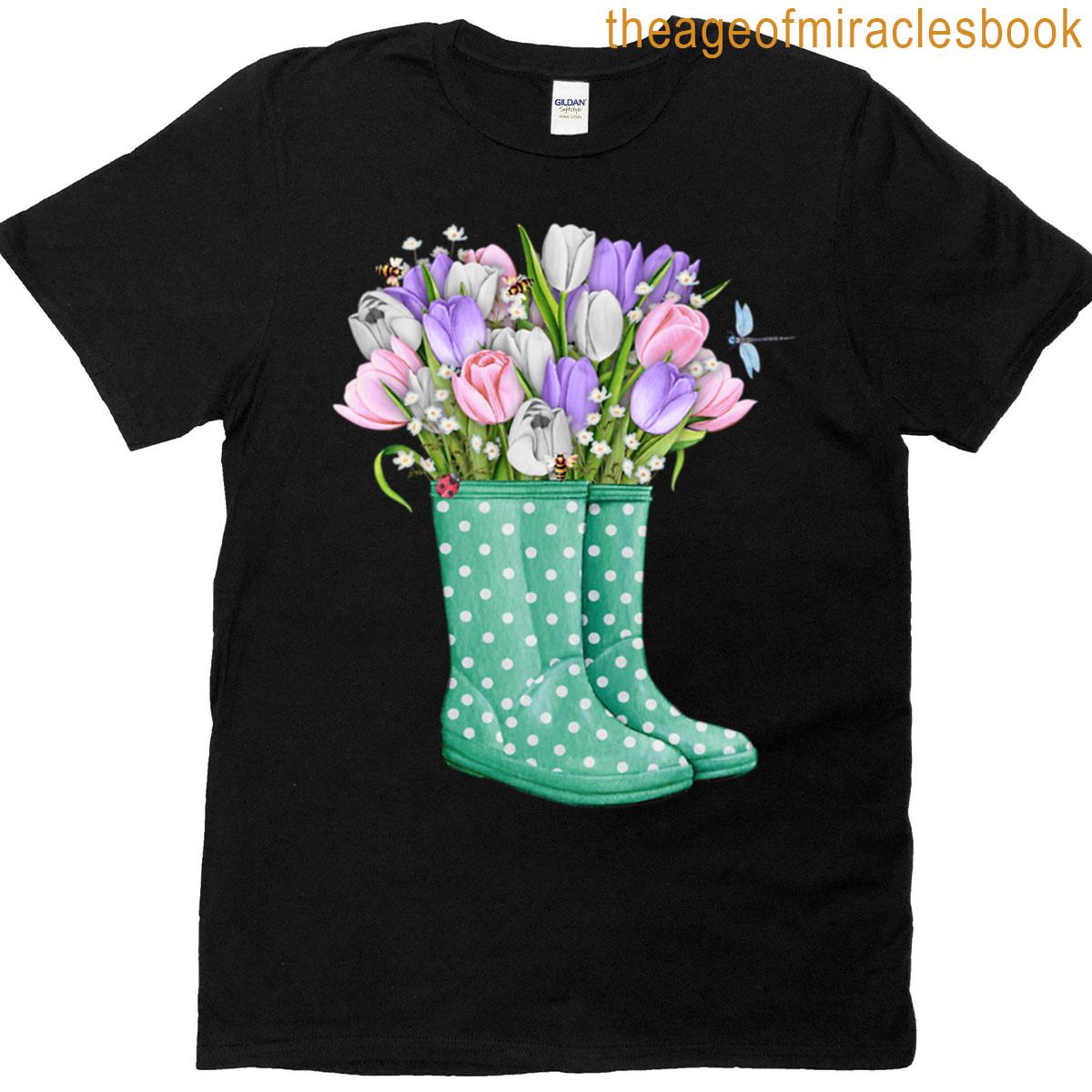 Bloom In The Dotted Boot T-shirt