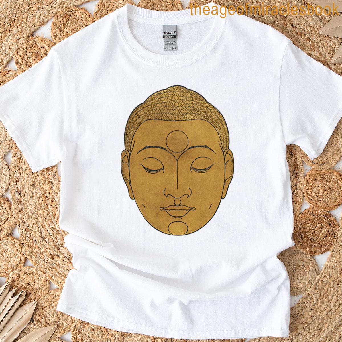 Buddha Image In Gold T-shirt