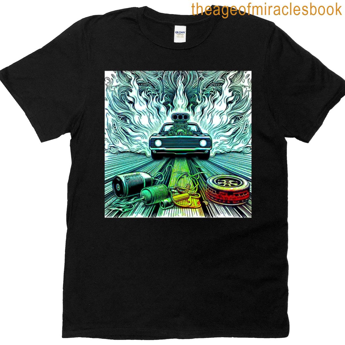 Heavily Modified Muscle Car Roaring T-shirt