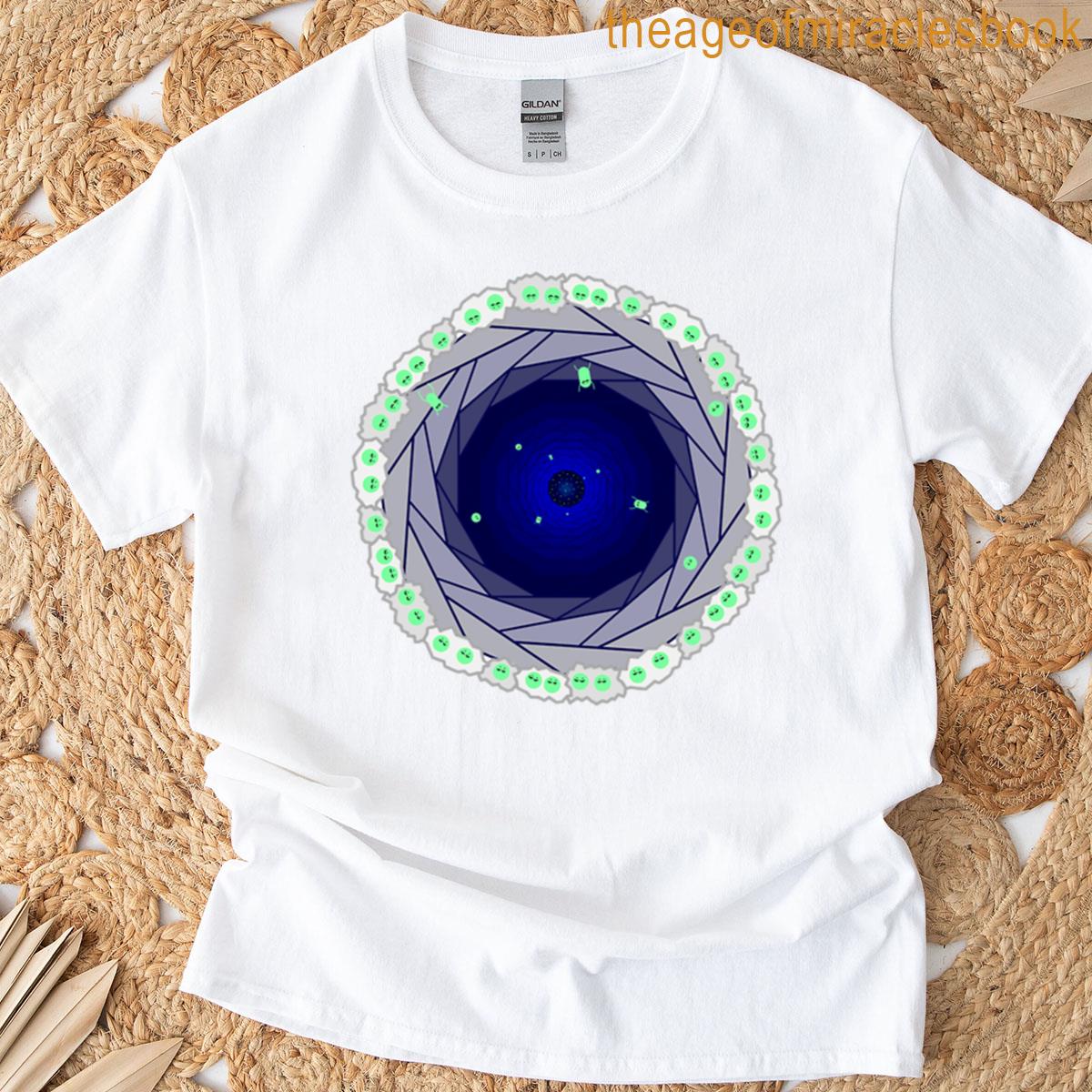 Some Cute Frogs Making Their Way Down A Well T-shirt