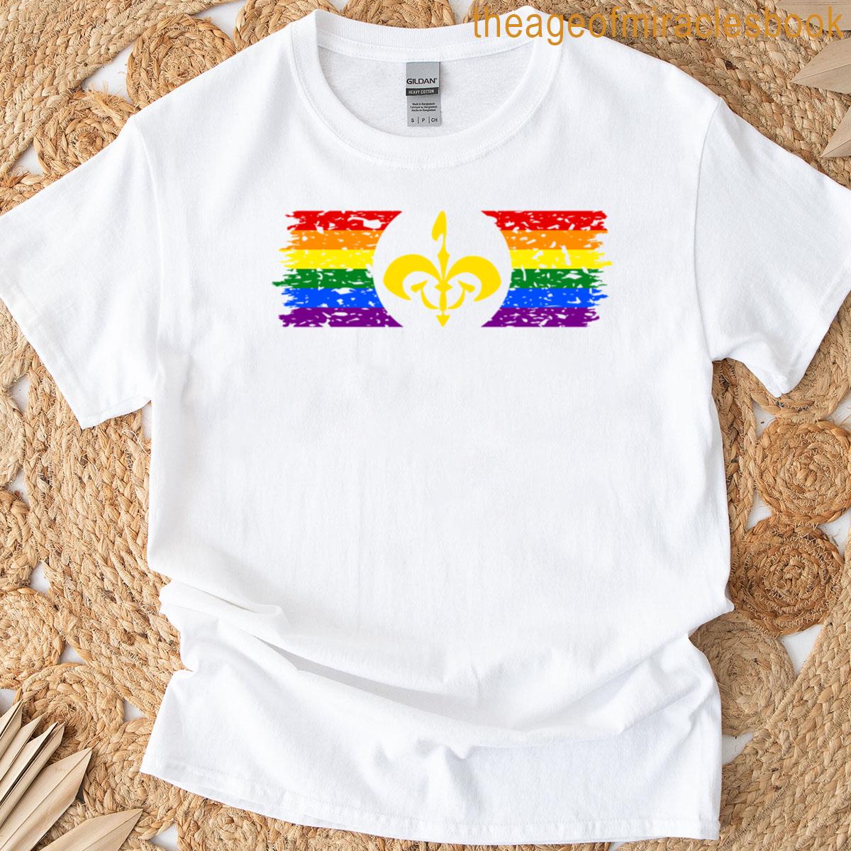 Star Pride – Naboo On Distressed Pride Flag Dark T-shirt