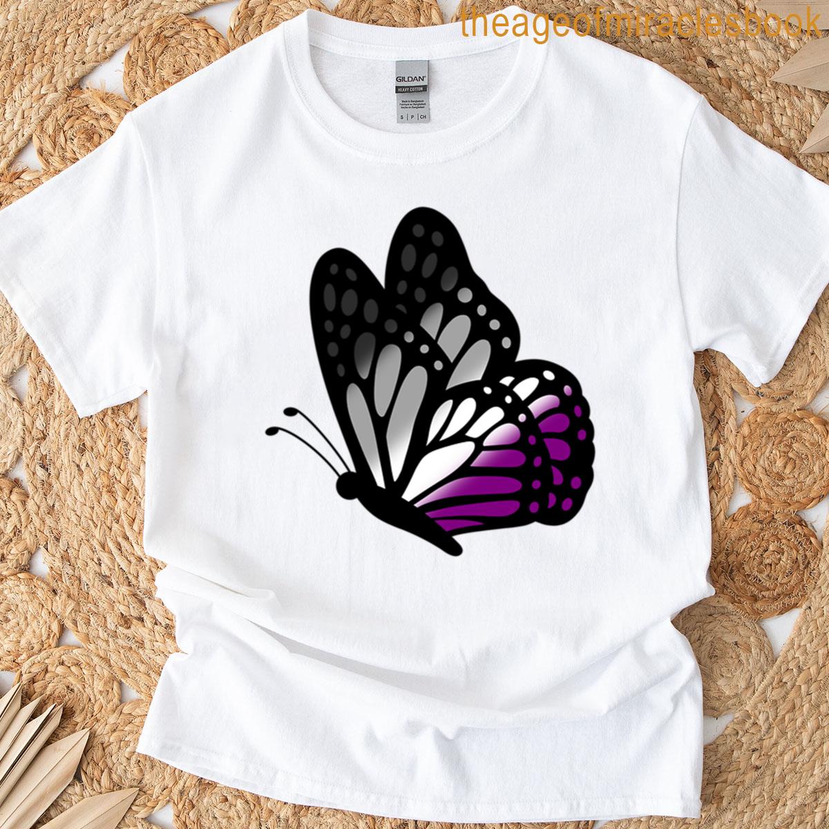 Butterfly Asexual Pride T-shirt