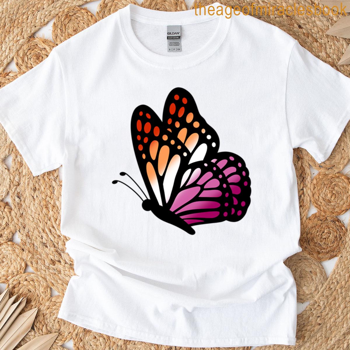 Butterfly Lesbian Wlw Pride T-shirt