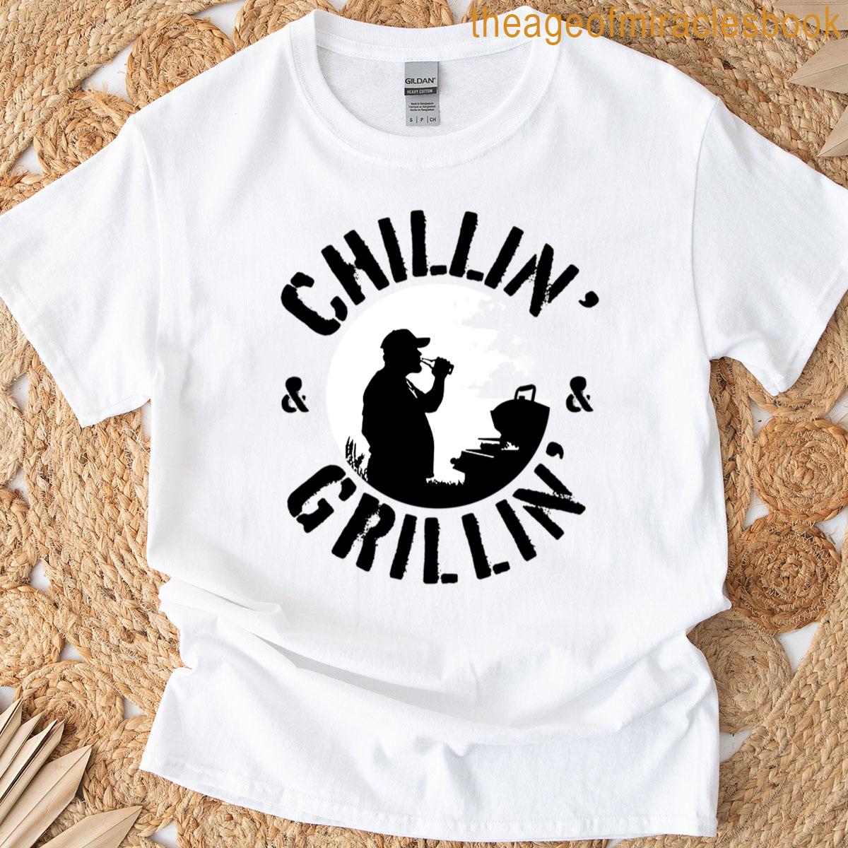 Chillin Grillin Black Stamp Oversized T-shirt