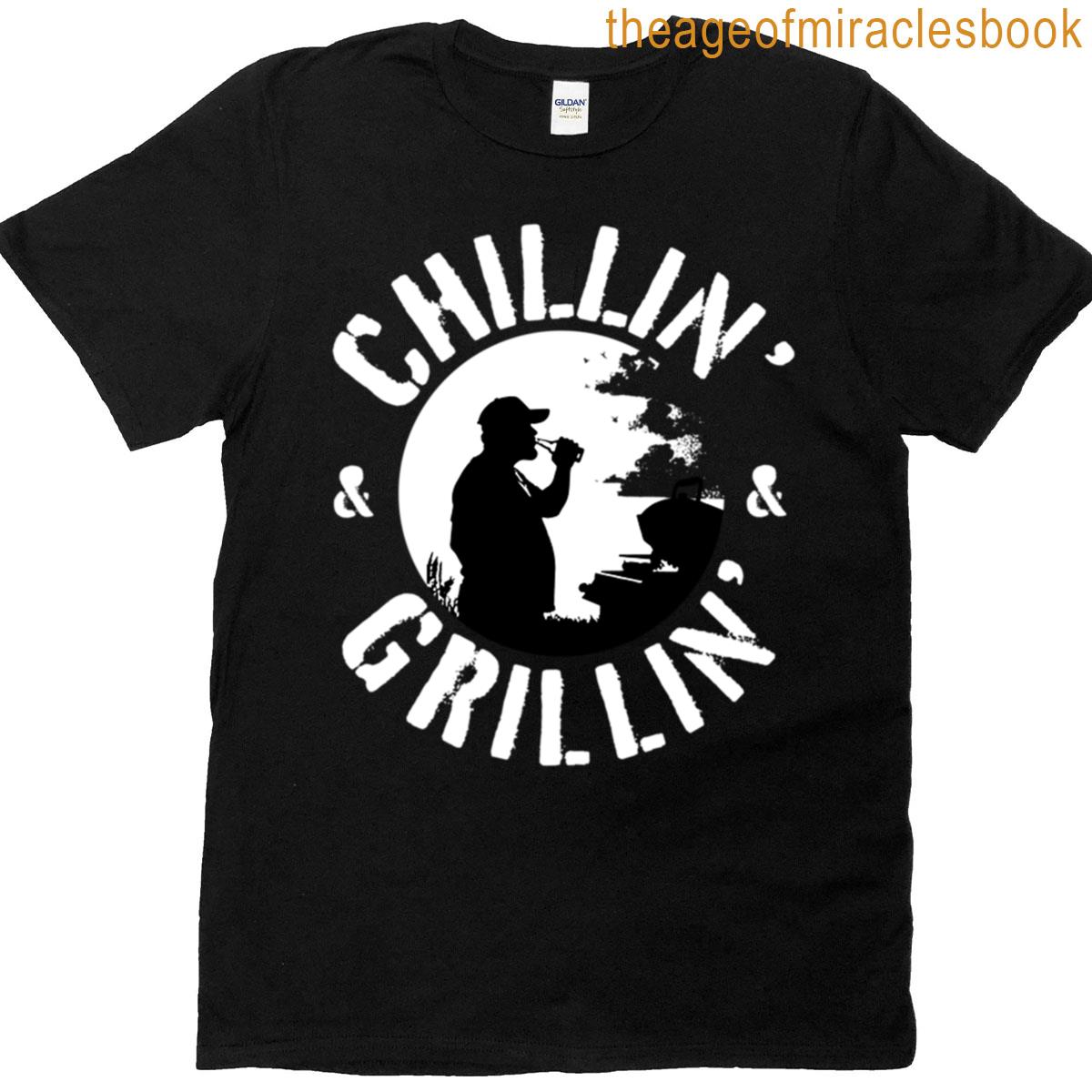 Chillin Grillin White Stamp T-shirt