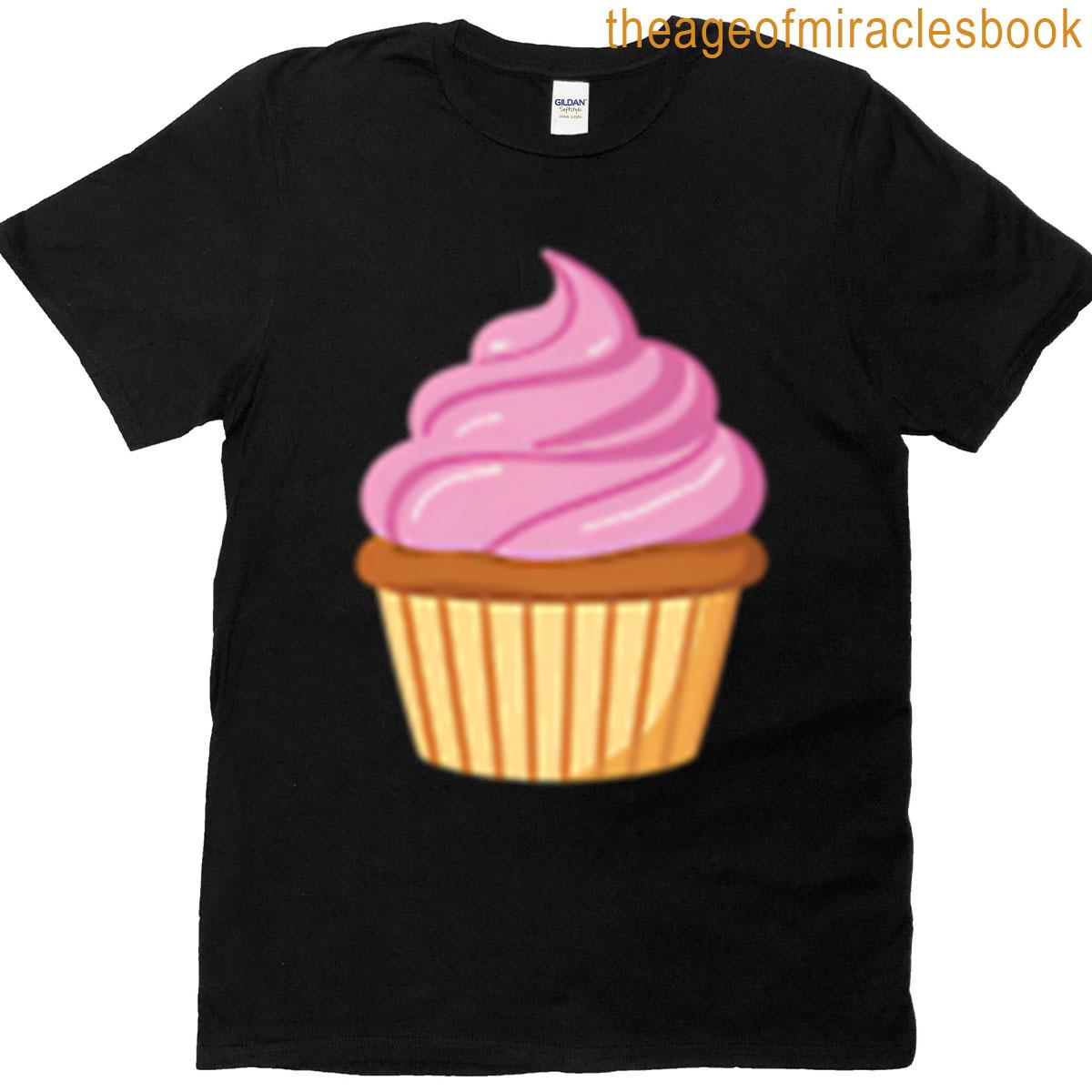 Cute Pink Cupcake Oversized T-shirt