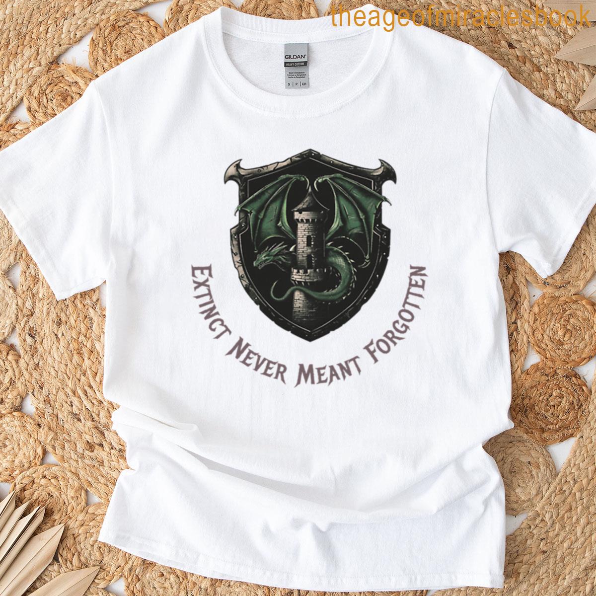 Extinct Never Meant Forgotten Dragon Oversized T-shirt