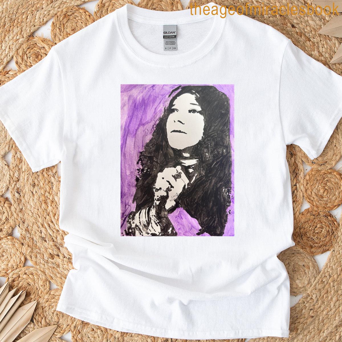 Janis Joplin- Purple Vulnerability Oversized T-shirt