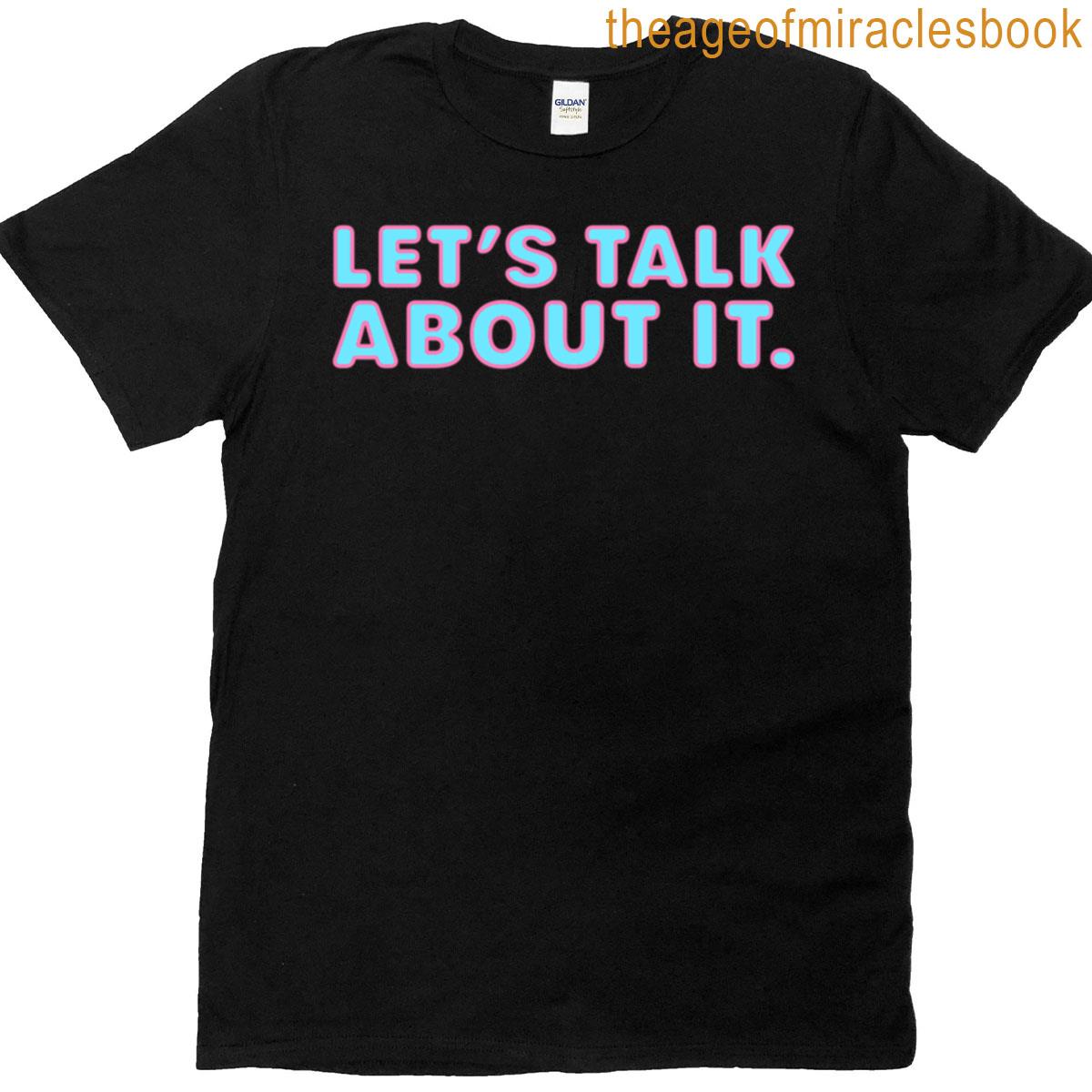 Lets Talk About It V4 – Peony And Blue T-shirt