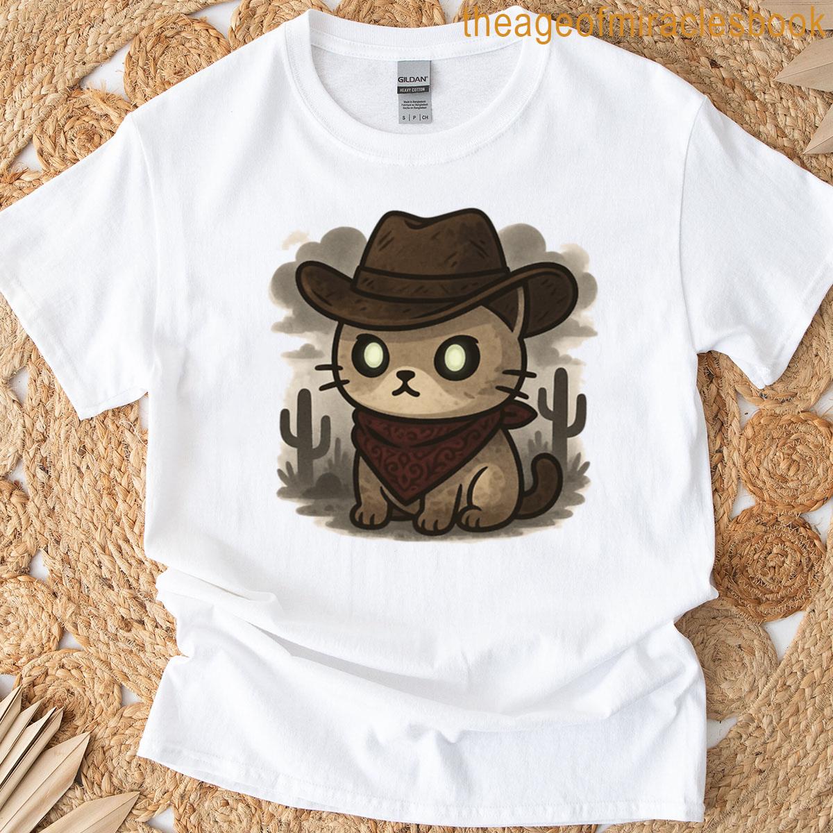 Meowdy Cowboy Cat T-shirt
