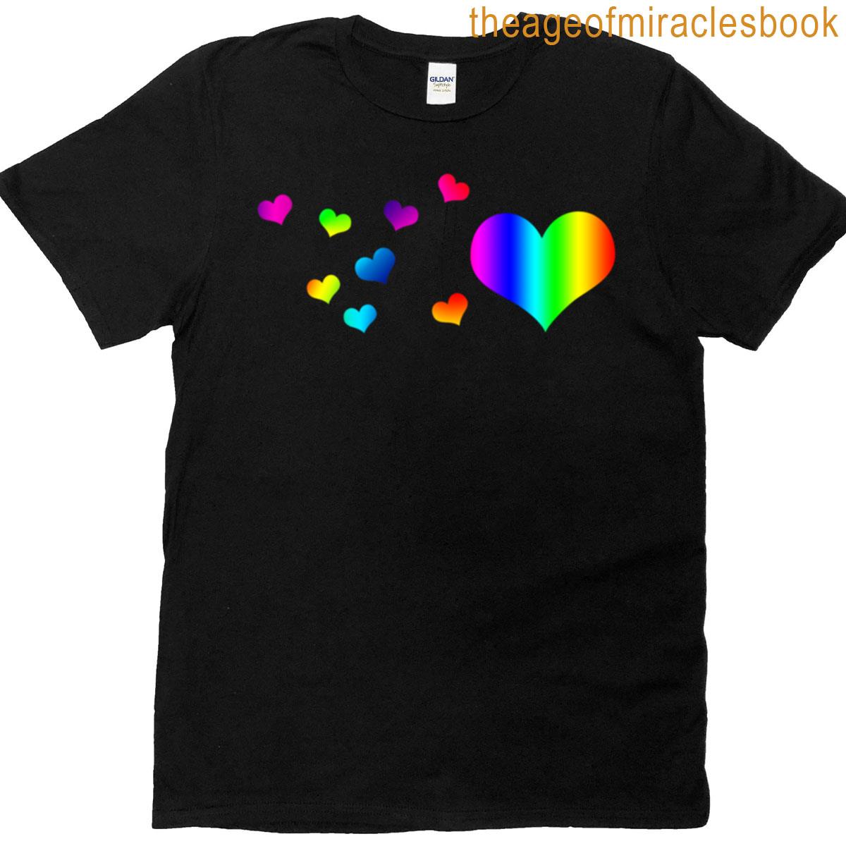 Rainbow Hearts Oversized T-shirt