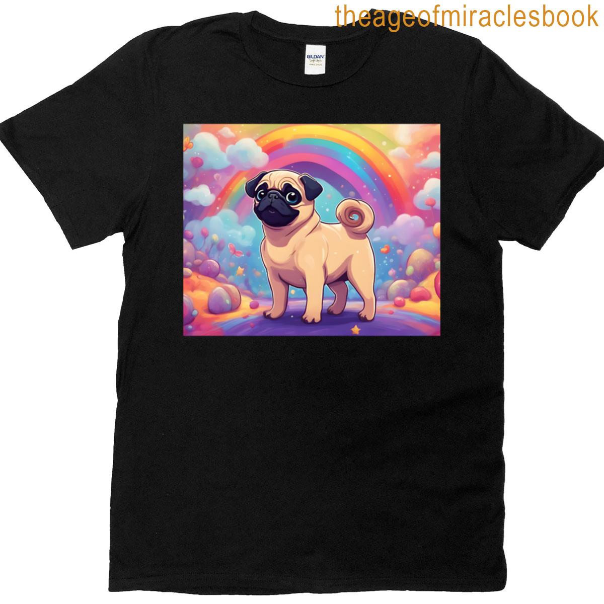 Rainbow Pug T-shirt
