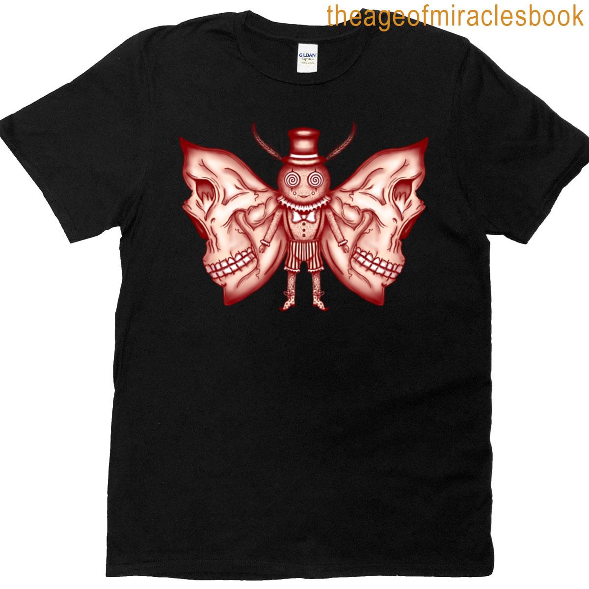 Red Circus Skull Moth Premium T-shirt