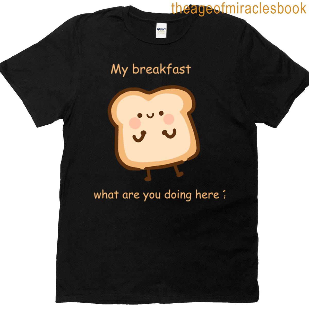 Surprised Toast Funny Breakfast Meme Active T-shirt