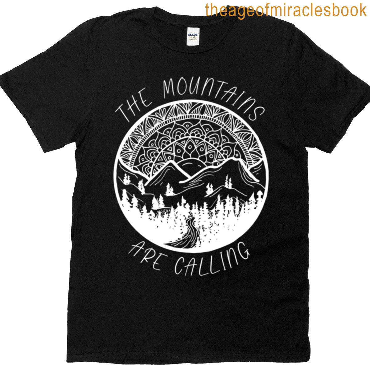 The Mountains Are Calling Mandala Oversized T-shirt