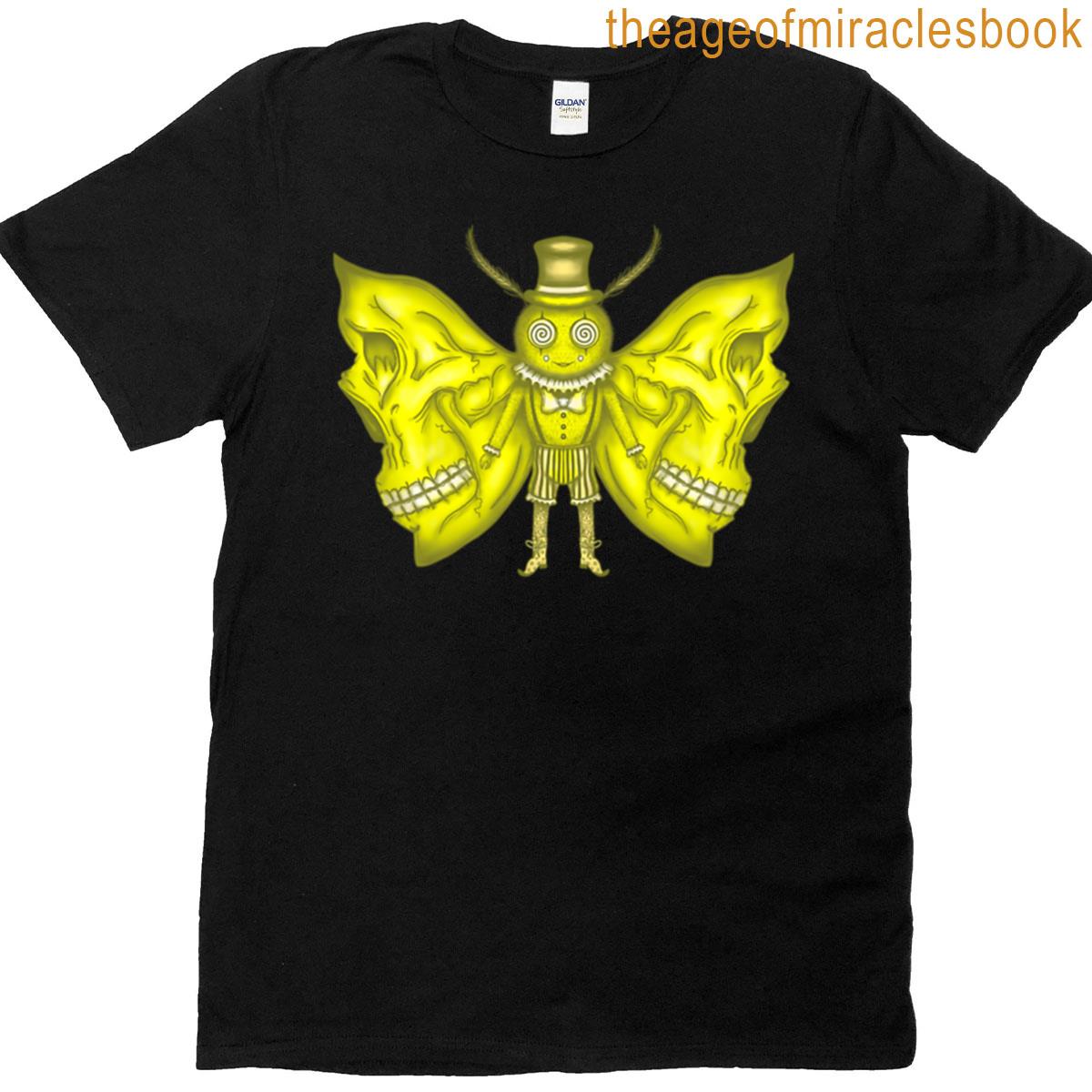 Yellow Circus Skull Moth Premium T-shirt