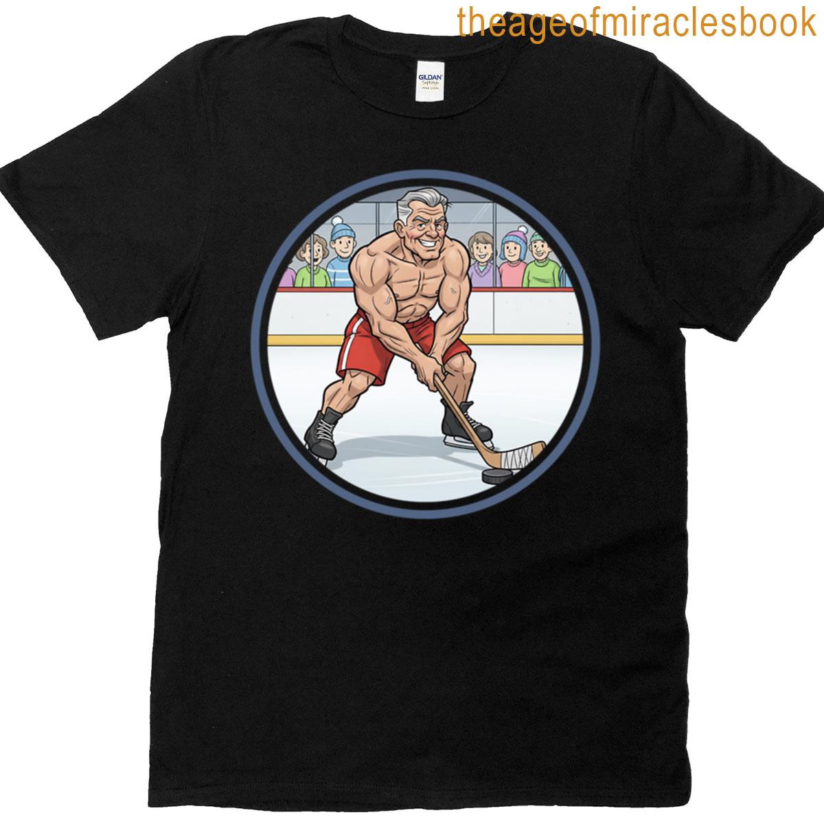 Bodybuilder Daddy Hockey T-shirt