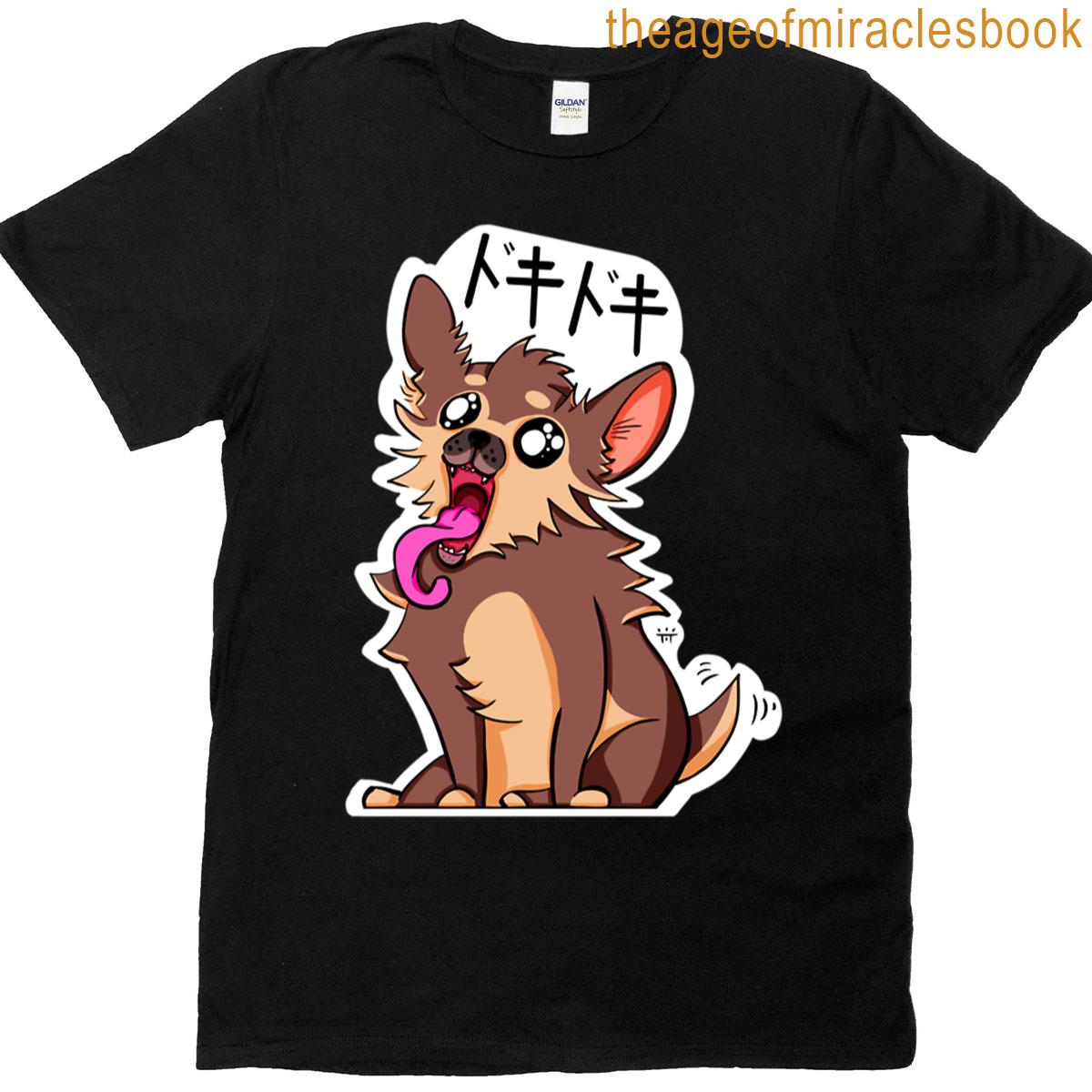 Doki-doki Chi-chi Red Thick Outline T-shirt