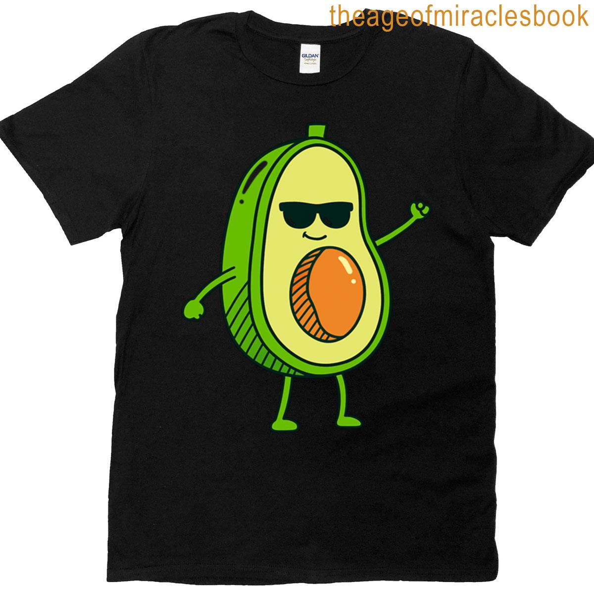 Cute Dancing Avocado Funny Food T-shirt