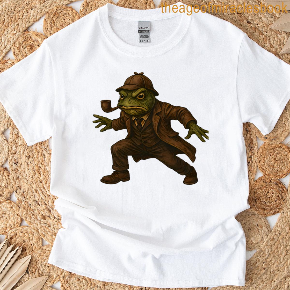 Detective Frog On A Mission T-shirt