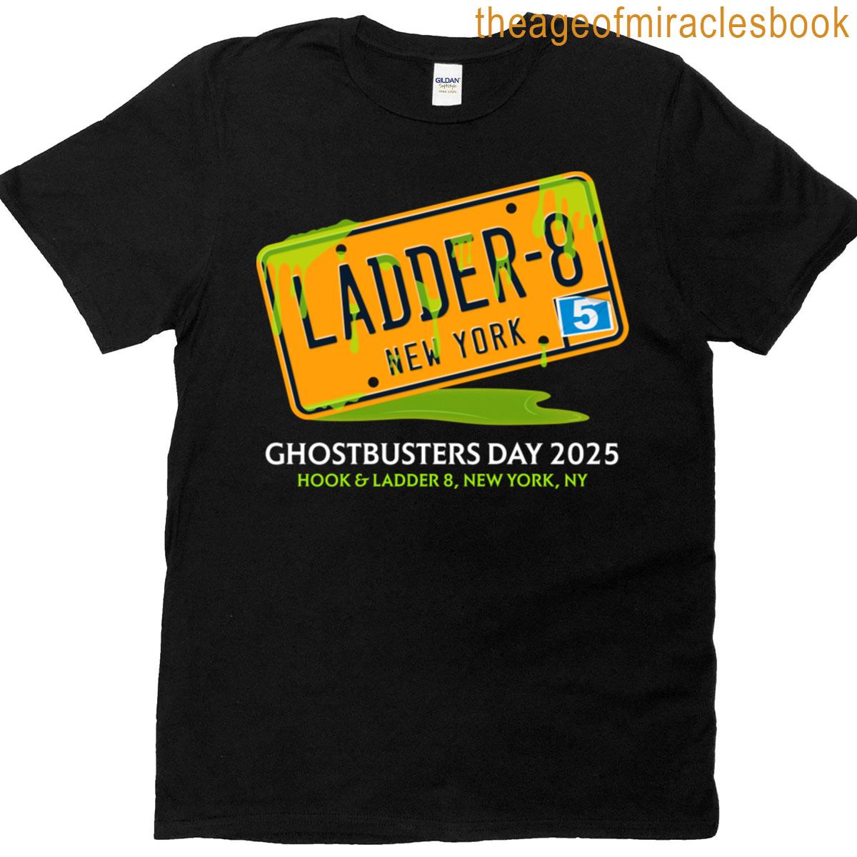Ghostbusters Day 2025 White Text – Buffalo Ghostbusters T-shirt