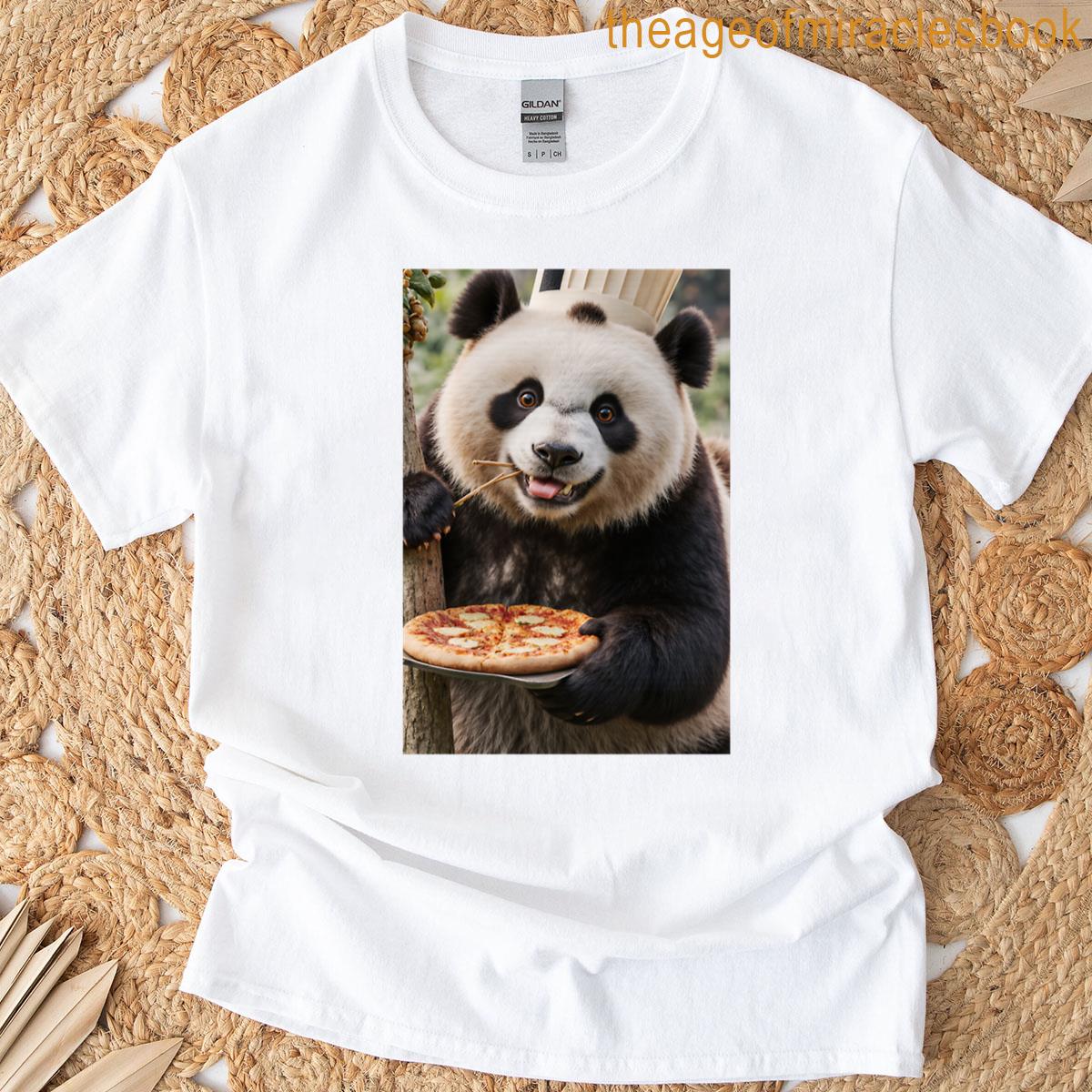 Pizza Time With Panda Chef T-shirt