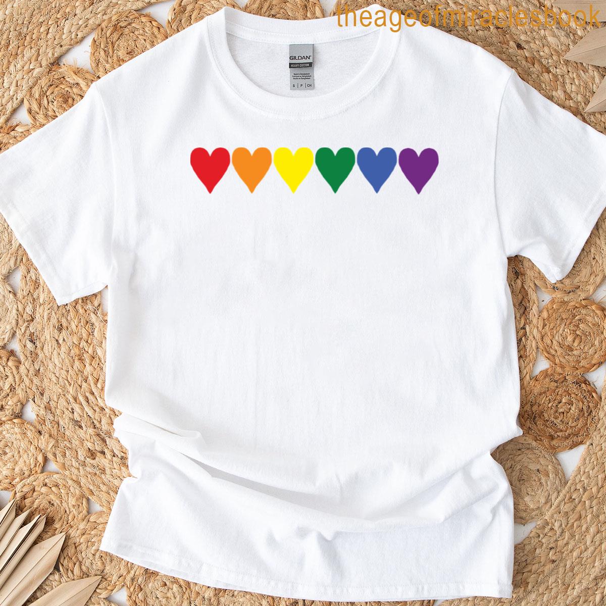 Small Pride Hearts T-shirt