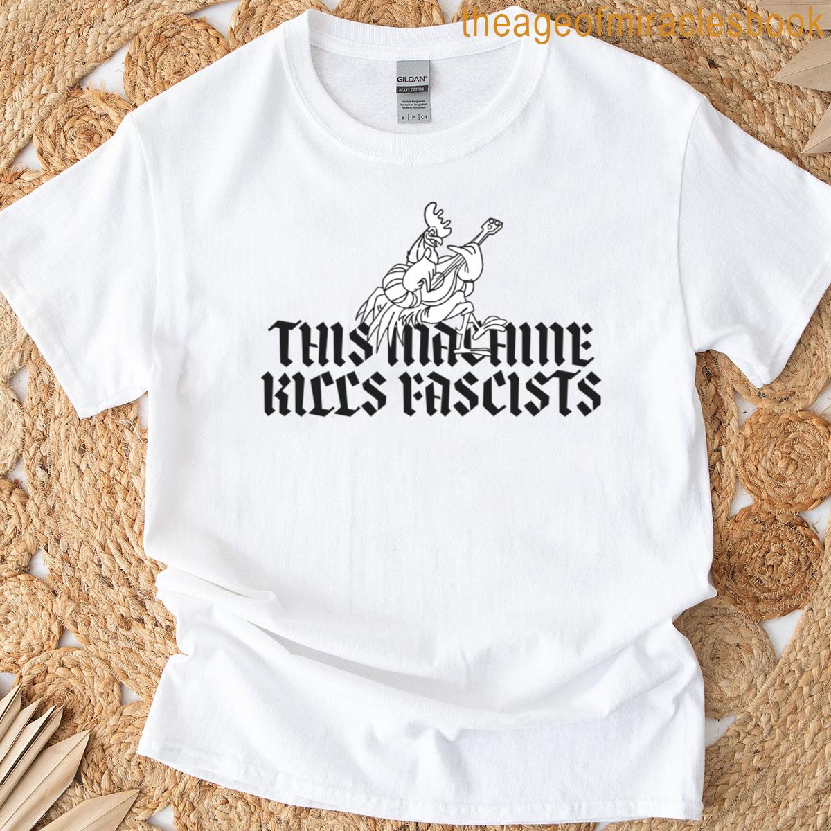 This Machine Kills Fascists Robin Hood T-shirt