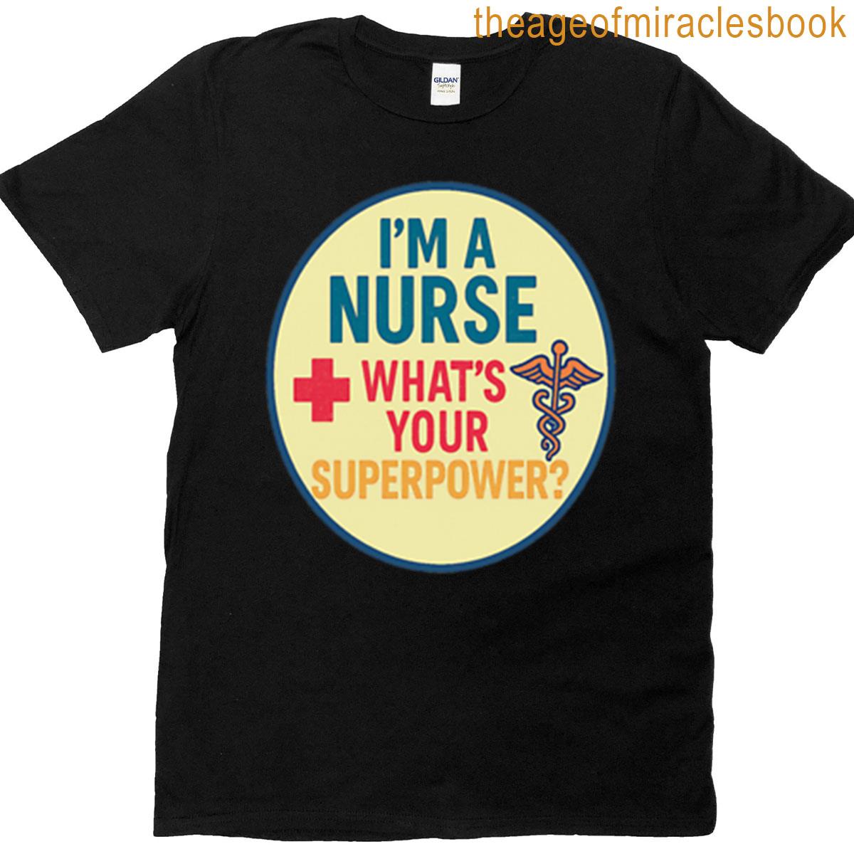A Nurse With Superpower Oversized T-shirt A Nurse With Superpower Oversized T-shirt